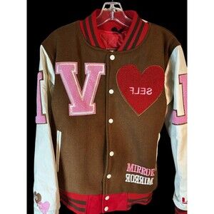 Lettermen Style Varsity Jacket Womens XSmall Head Attire Trendsetter SELF LOVE